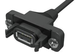 AccliMate™ IP68密封矩形USB面板安装电缆组件