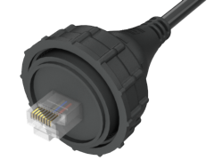 AccliMate™ IP68密封圆形以太网电缆插头组件